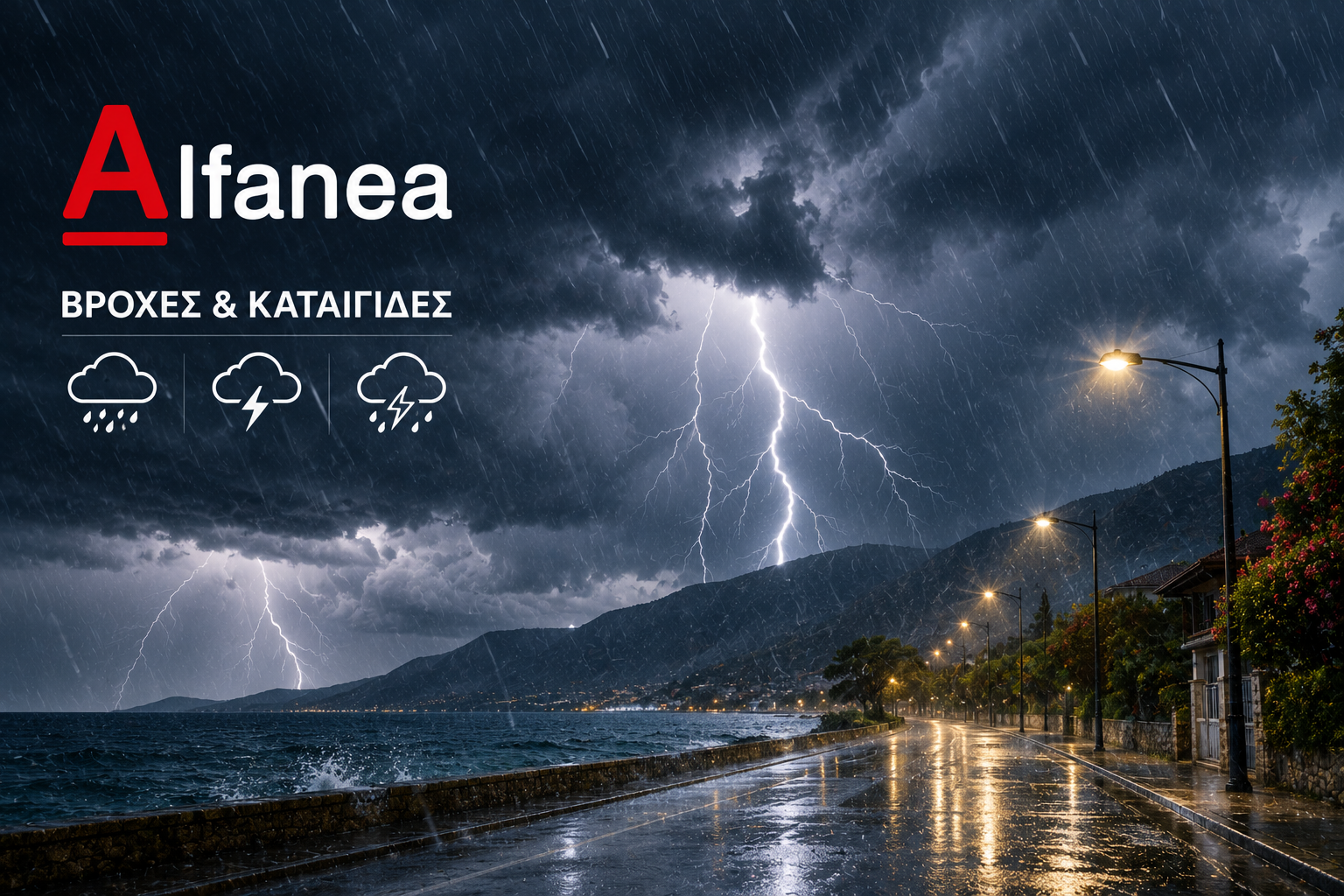 Επιδείνωση του καιρού με ισχυρές βροχές και καταιγίδες